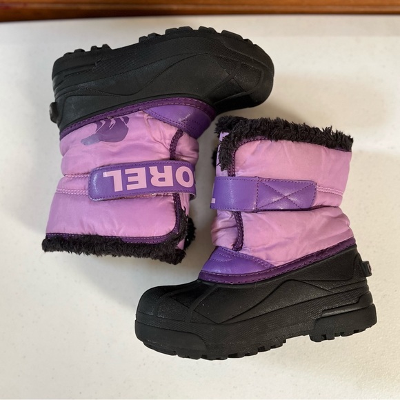 Sorel Kids' Purple and Black Winter Boots - Picture 6 of 11